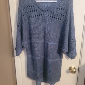 Women's Blue Knit Sweater